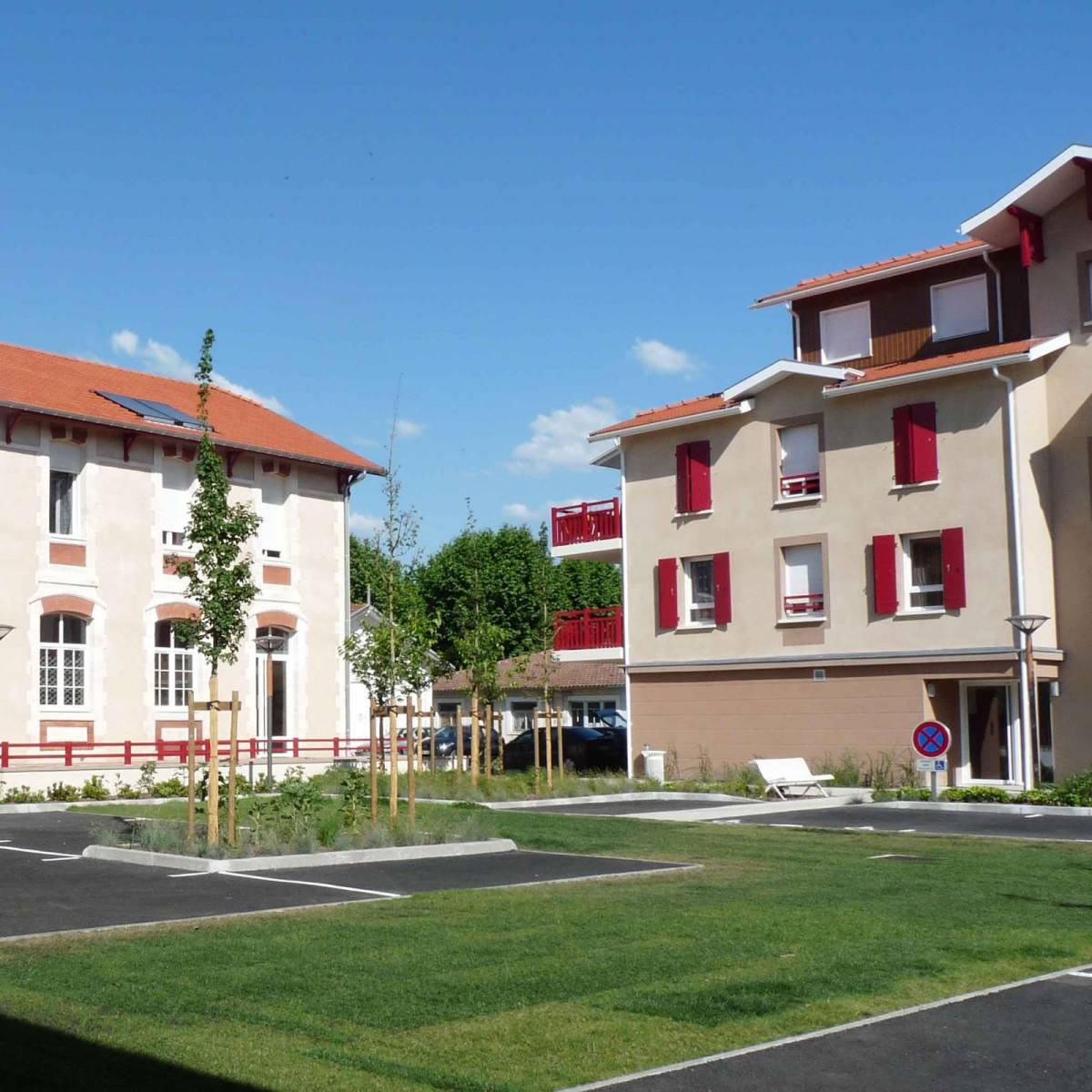 Parking paysager pour logements collectifs, GIRONDE HABITAT Bassin d’Arcachon