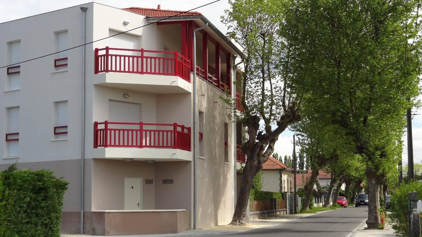 Résidence de logements collectifs, Bassin d’Arcachon, loggia d'angle