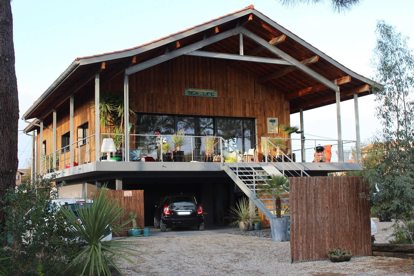 Une villa sur pilotis sur le Bassin d’Arcachon