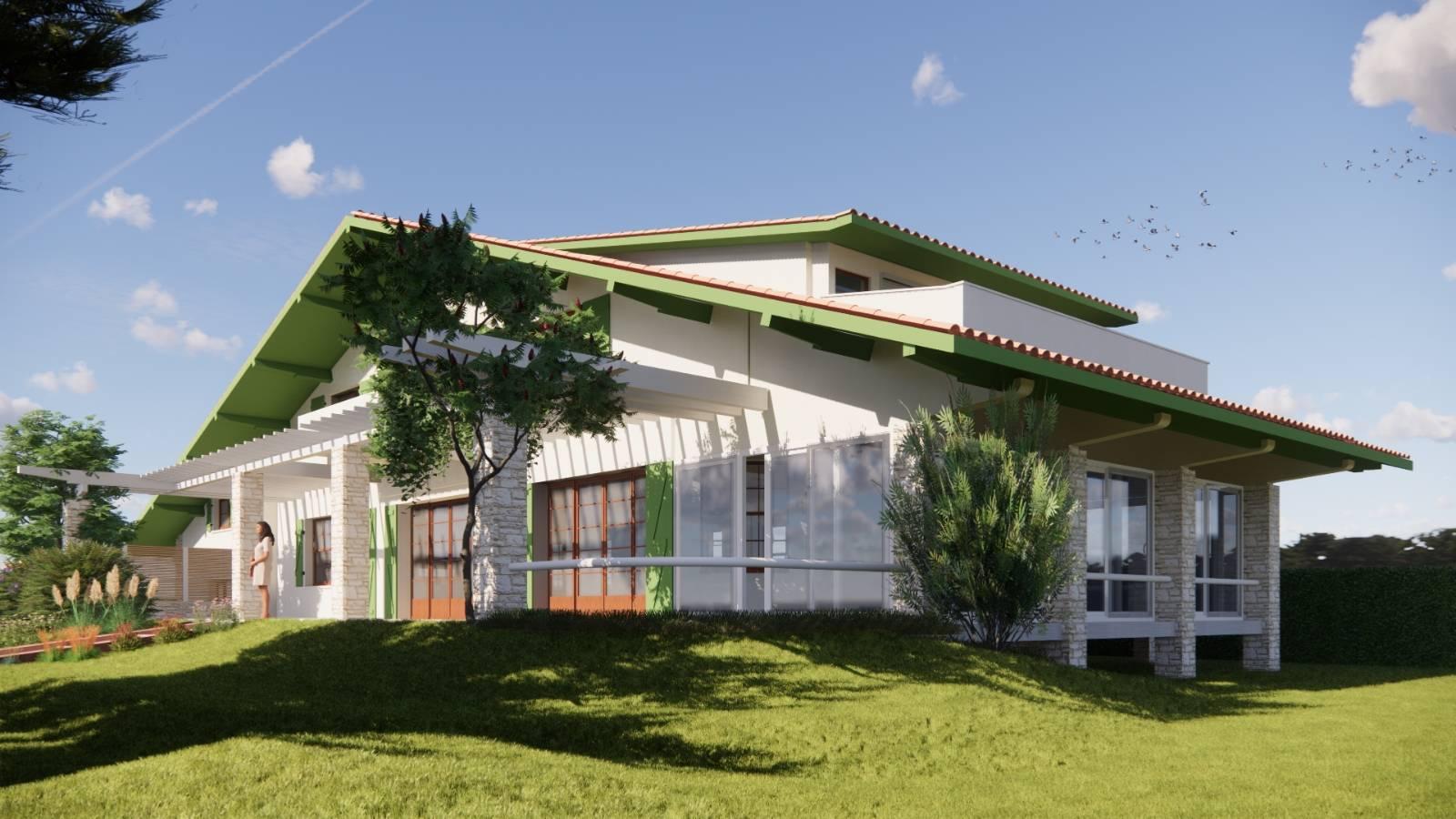 maison de style basque en résidence de tourisme sur le Bassin d’Arcachon...