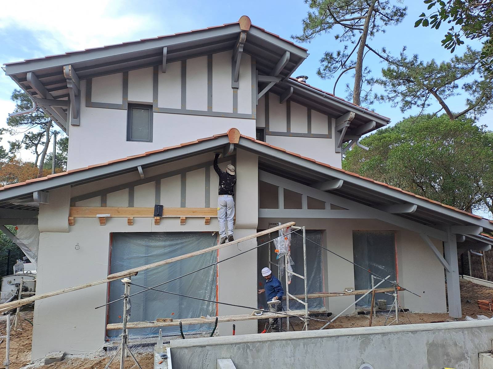surélévation en ossature bois sur le Bassin d’Arcachon par un architecte et maître d’oeuvre..