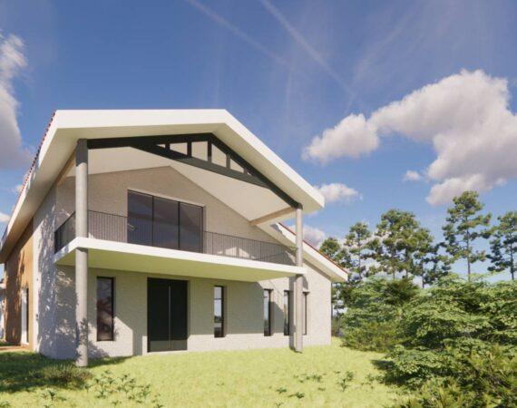 Rénovation et surélévation d’une villa sur le Bassin d’Arcachon l’atelier KRIEGER architecte et maître d’oeuvre.