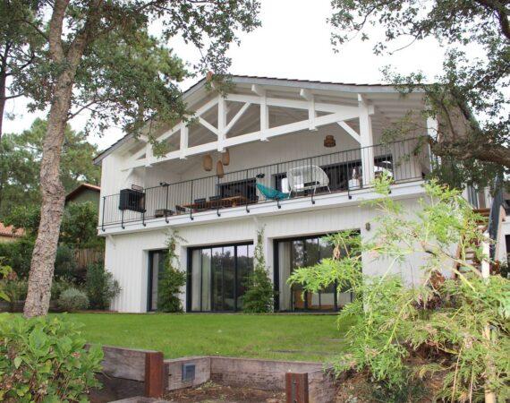 Villa Cap-Ferret façade sur jardin