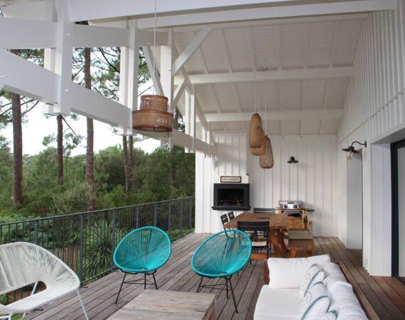 Villa Cap-Ferret la terrasse couverte