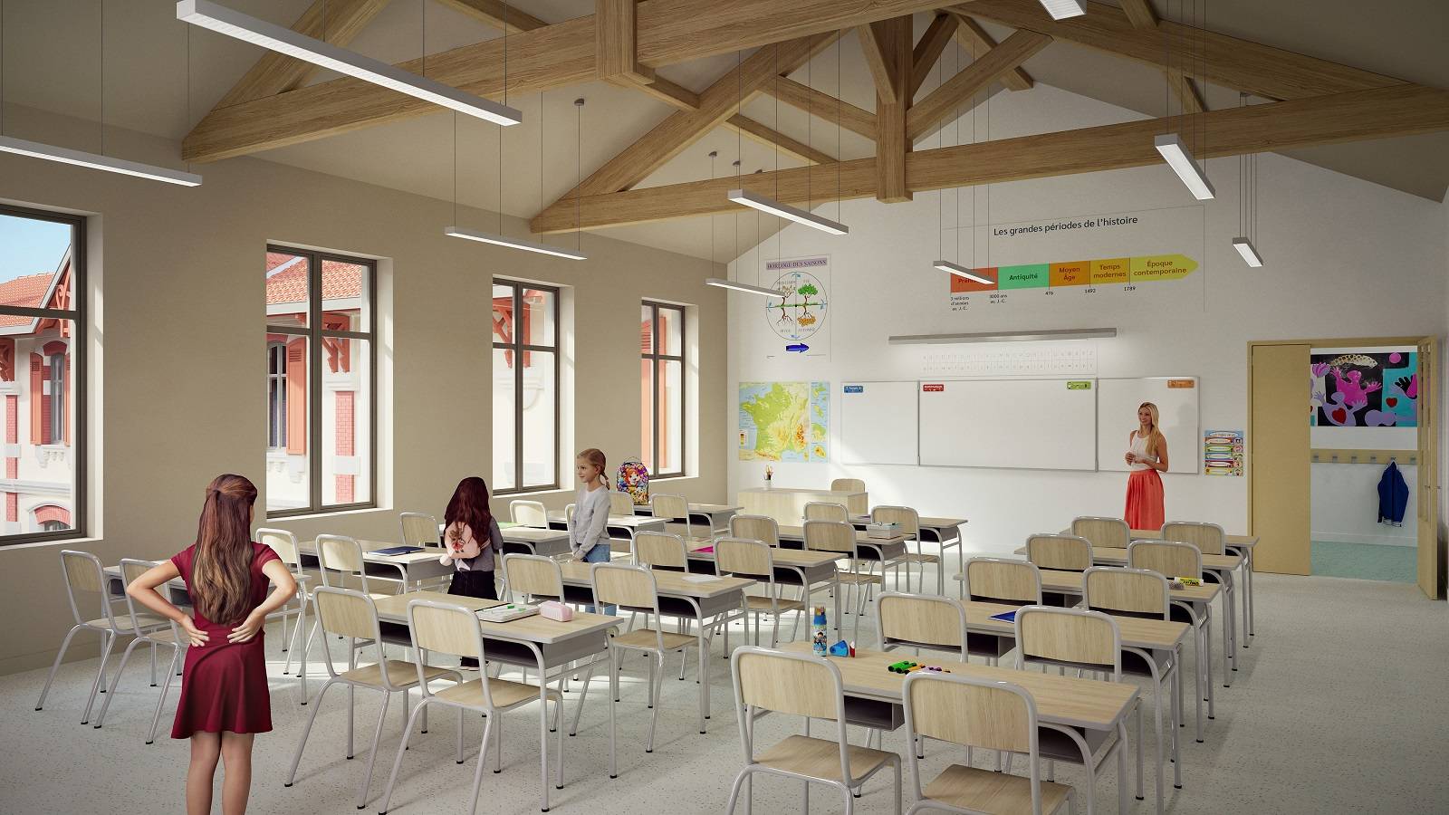 rénover et agrandir une école primaire sur le Bassin d'Arcachon classe