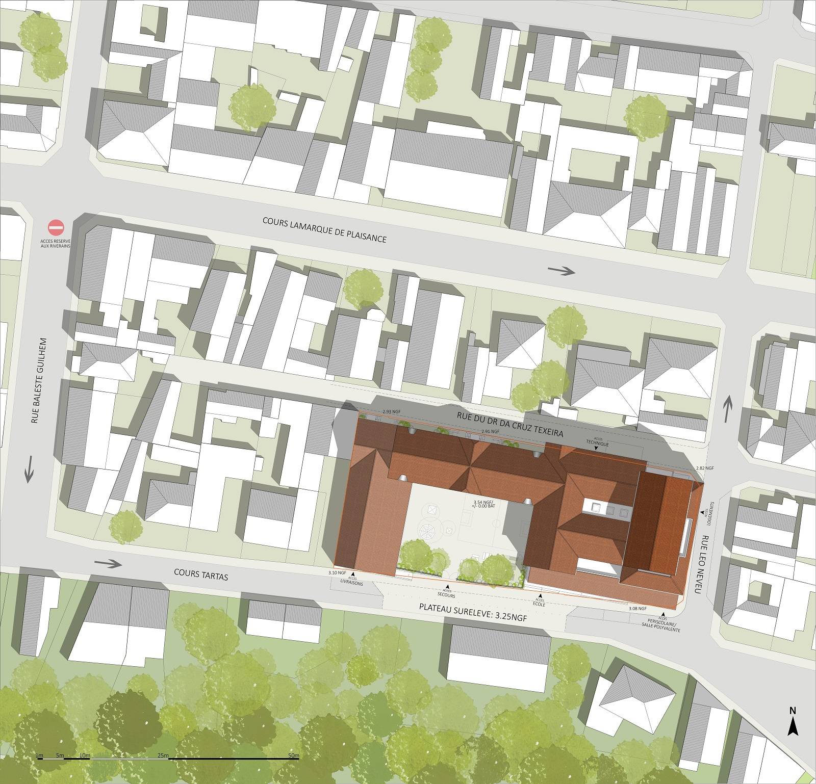 rénover et agrandir une école primaire sur le Bassin d'Arcachon plan