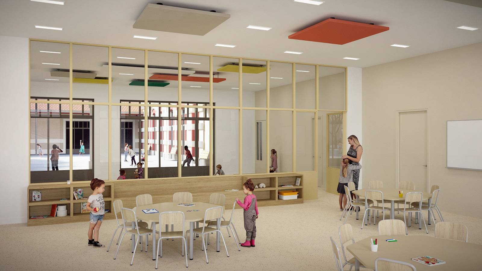 rénover et agrandir une école primaire sur le Bassin d'Arcachon salle