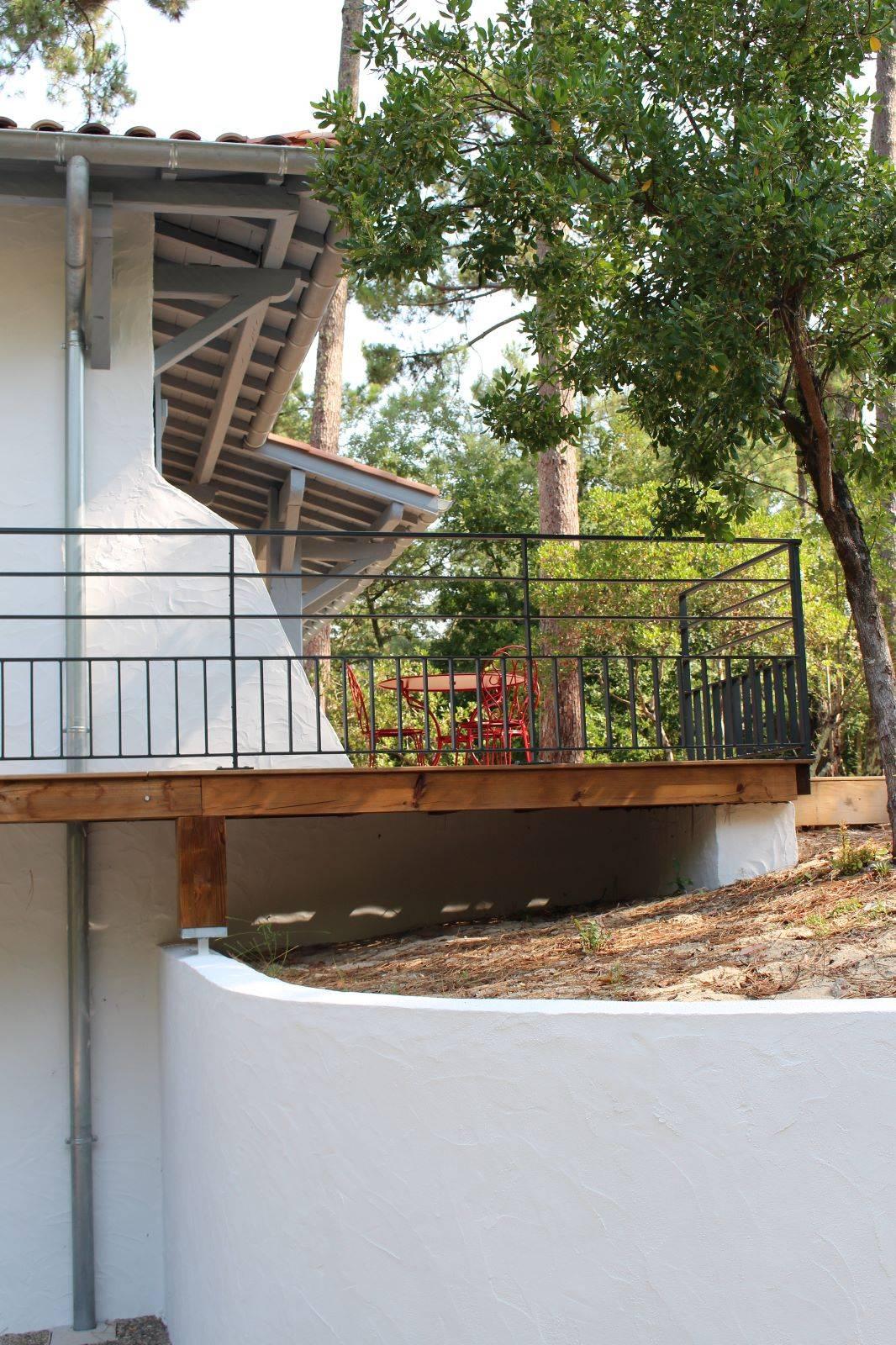 Rénovation d'une villa basque par un architecte sur le Bassin d'Arcachon, les garde-corps