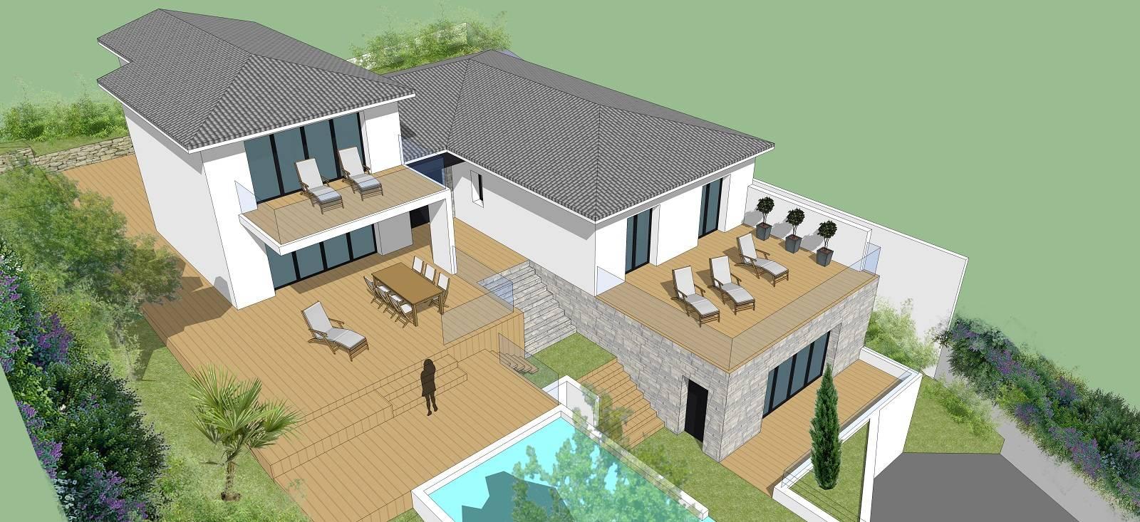 transformation d'une villa sur le bassin d'arcachon par un architecte et maître d'oeuvre